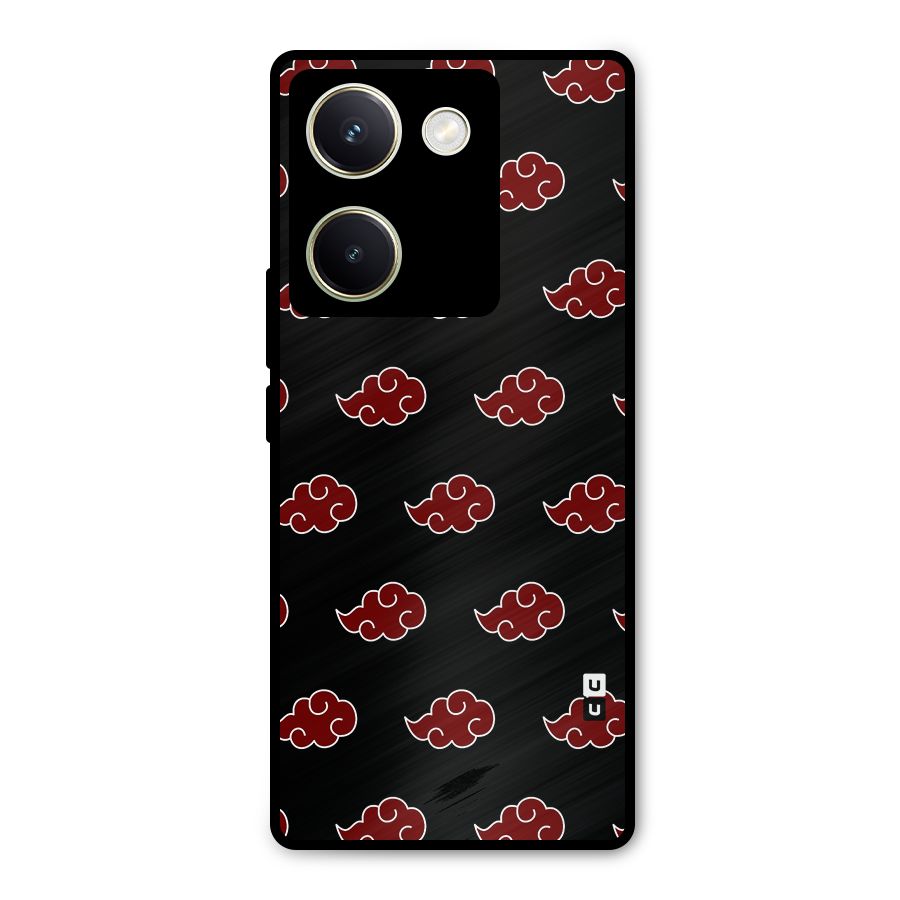 Naruto Akatsuki Pattern Metal Back Case for Vivo Y200 Pro