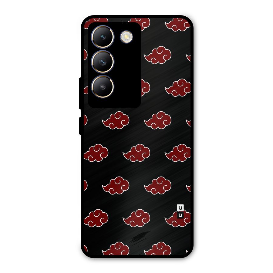 Naruto Akatsuki Pattern Metal Back Case for Vivo Y200e