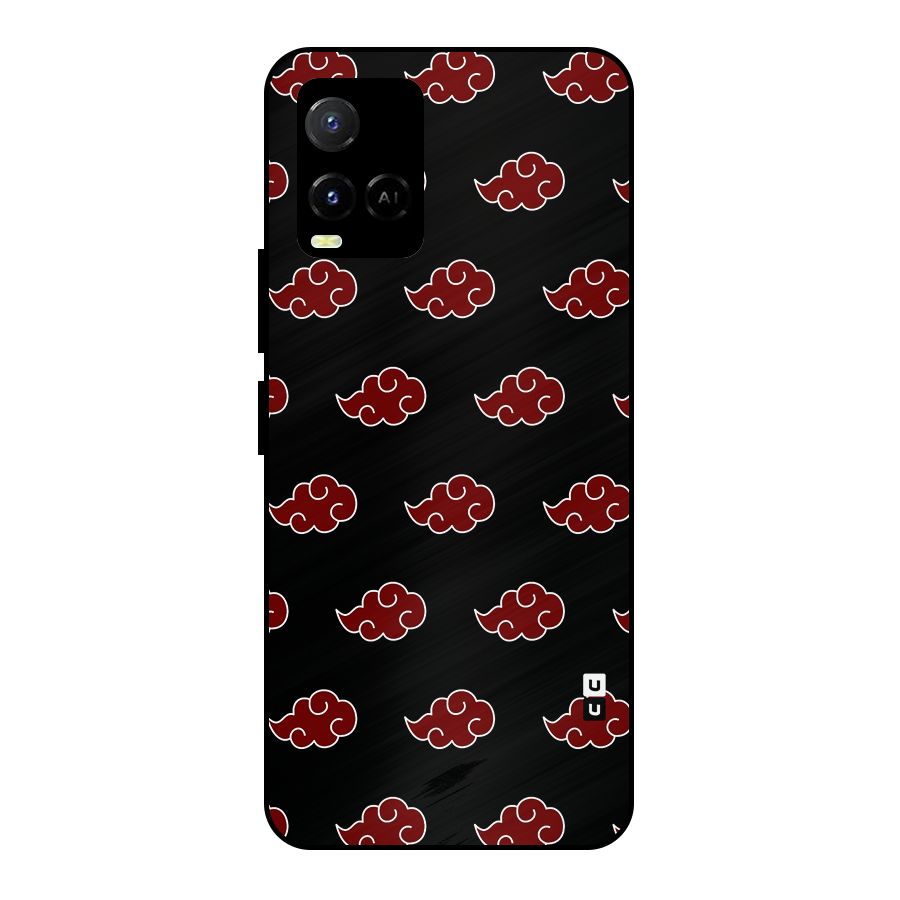 Naruto Akatsuki Pattern Metal Back Case for Vivo Y21A