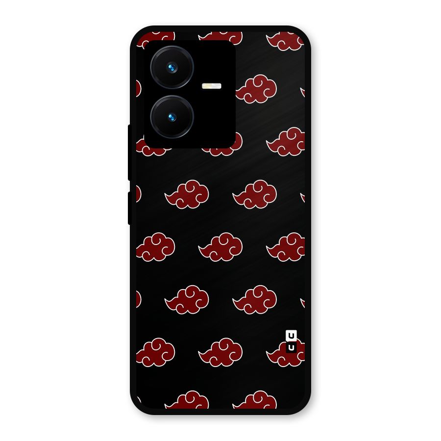 Naruto Akatsuki Pattern Metal Back Case for Vivo Y22