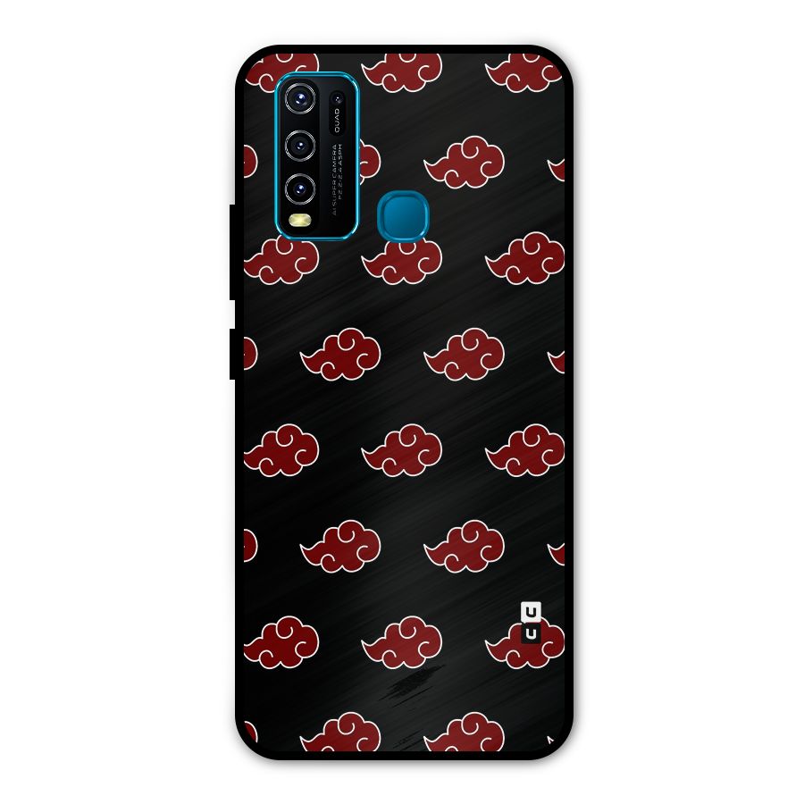 Naruto Akatsuki Pattern Metal Back Case for Vivo Y30
