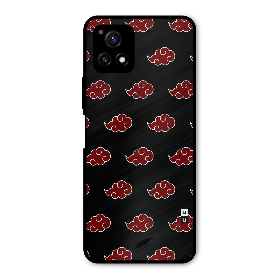 Naruto Akatsuki Pattern Metal Back Case for Vivo Y72 5G
