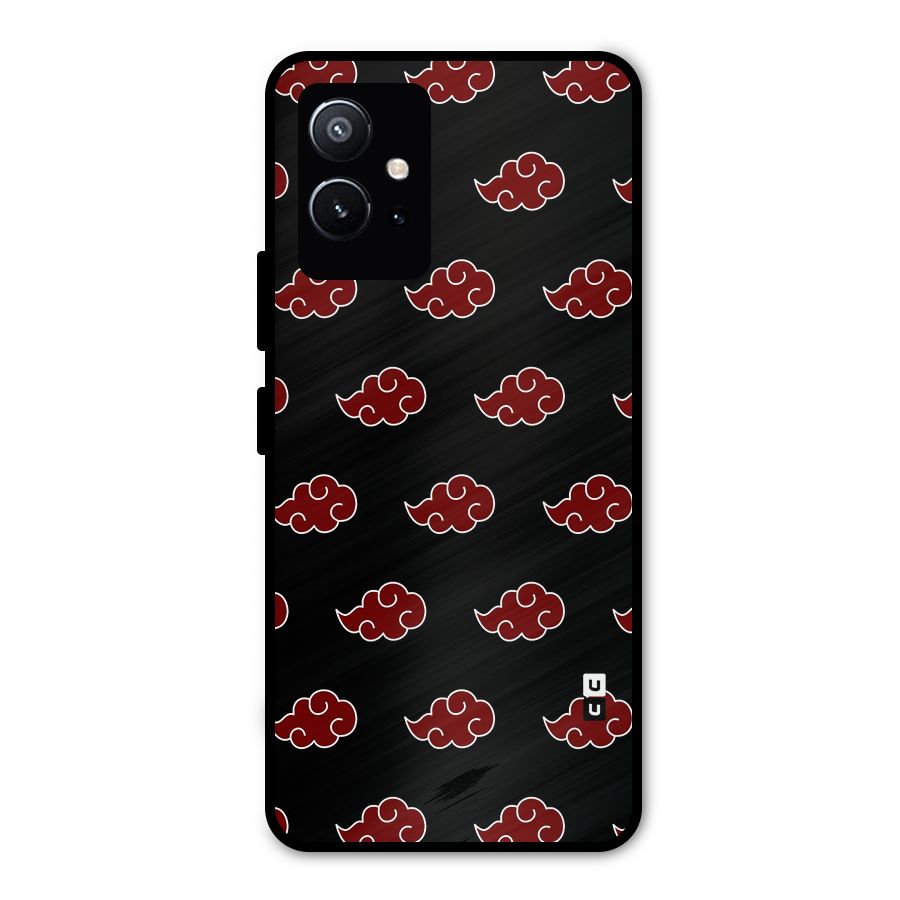 Naruto Akatsuki Pattern Metal Back Case for Vivo Y75 5G