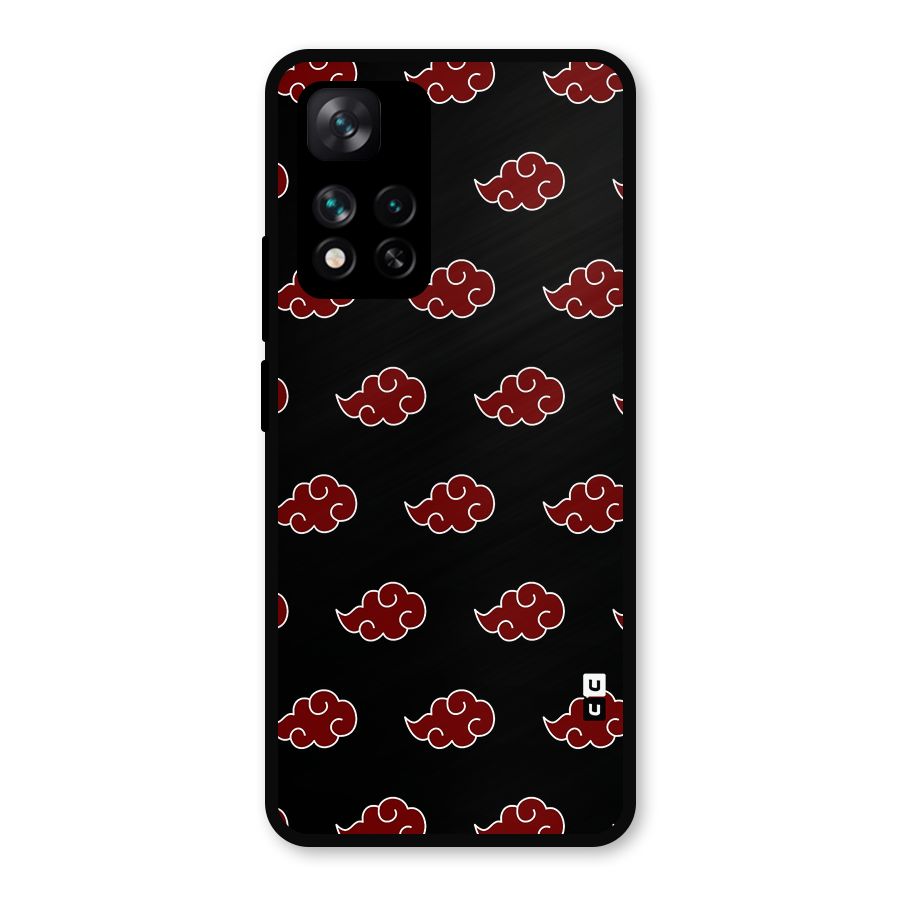 Naruto Akatsuki Pattern Metal Back Case for Xiaomi 11i Hypercharge 5G