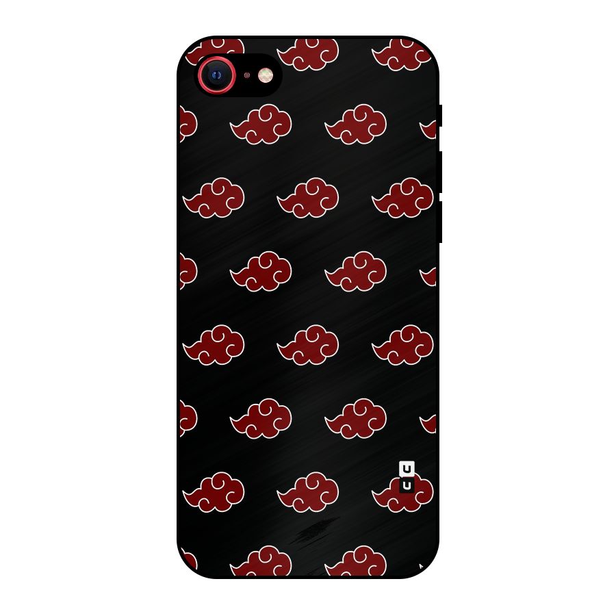 Naruto Akatsuki Pattern Metal Back Case for iPhone 7