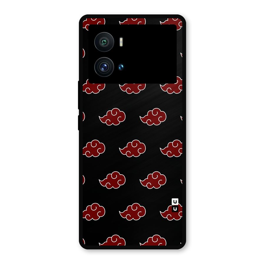 Naruto Akatsuki Pattern Metal Back Case for iQOO 9 Pro