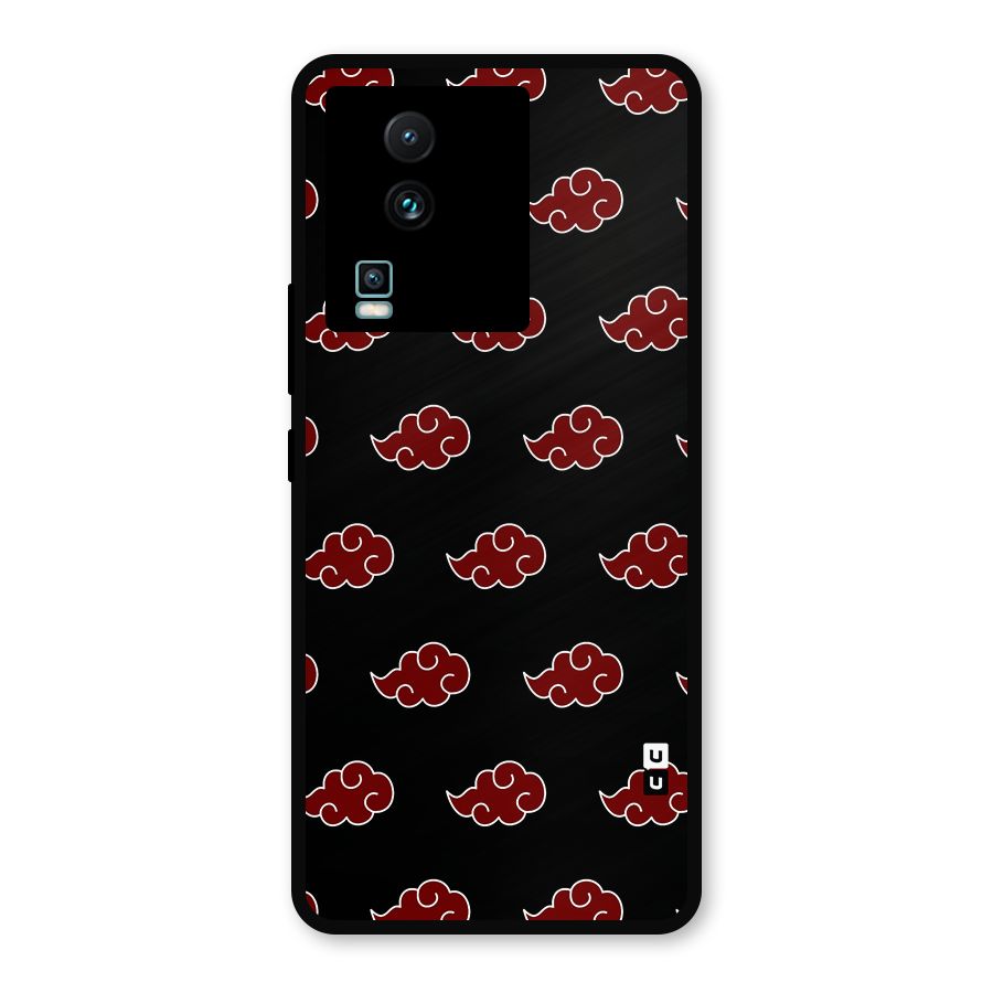 Naruto Akatsuki Pattern Metal Back Case for iQOO Neo 7