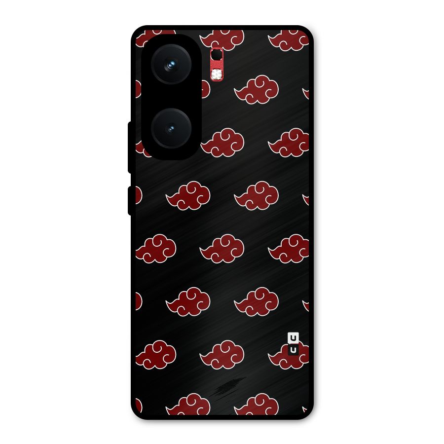 Naruto Akatsuki Pattern Metal Back Case for iQOO Neo 9 Pro