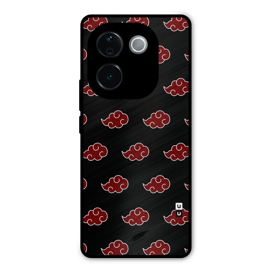 Naruto Akatsuki Pattern Metal Back Case for iQOO Z9s Pro