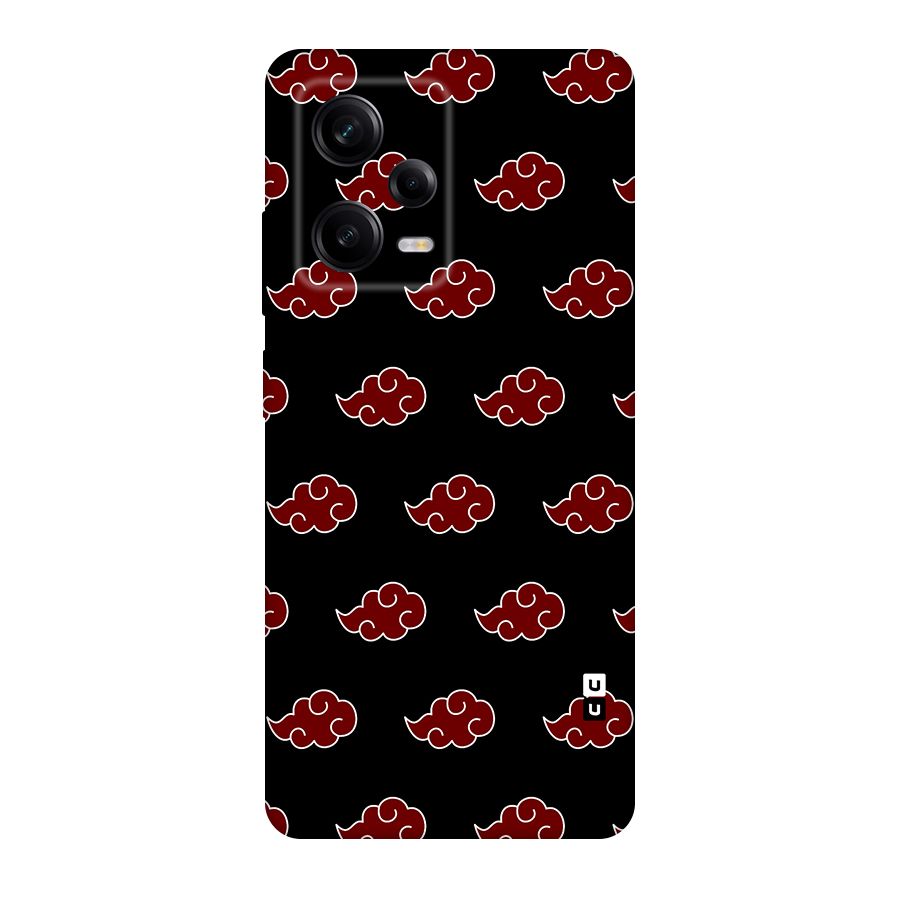 Naruto Akatsuki Pattern Original Polycarbonate Back Case for Redmi Note 12 Pro