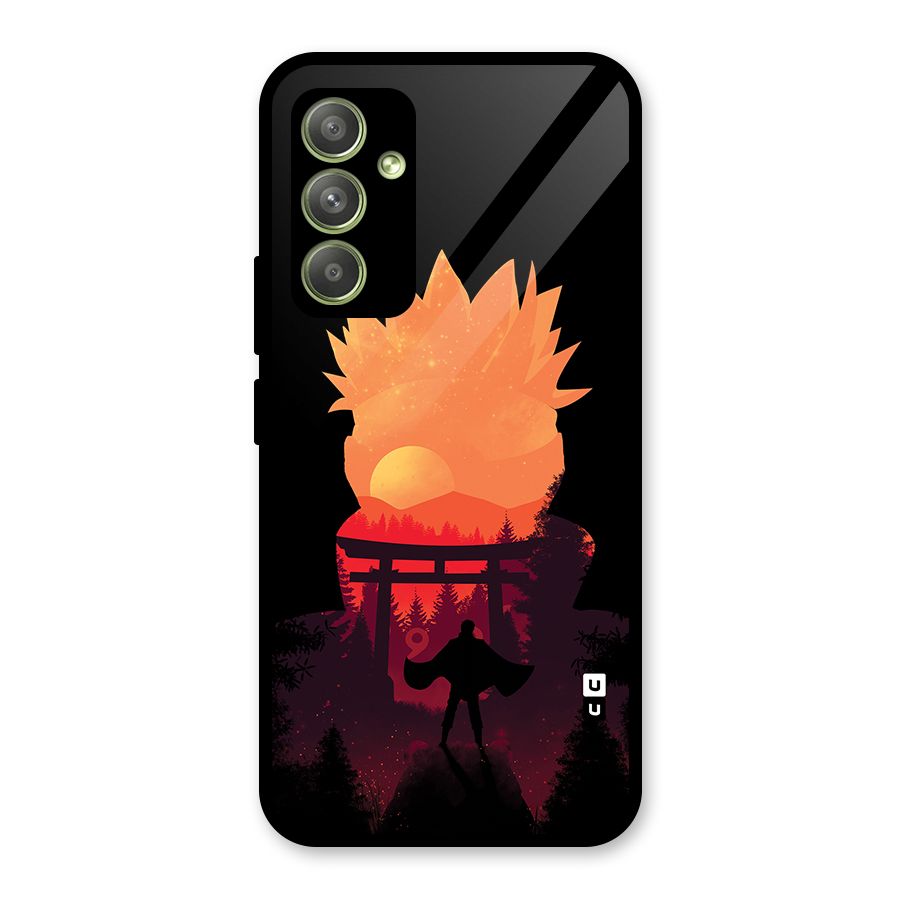 Naruto Anime Sunset Art Glass Back Case for Galaxy A54