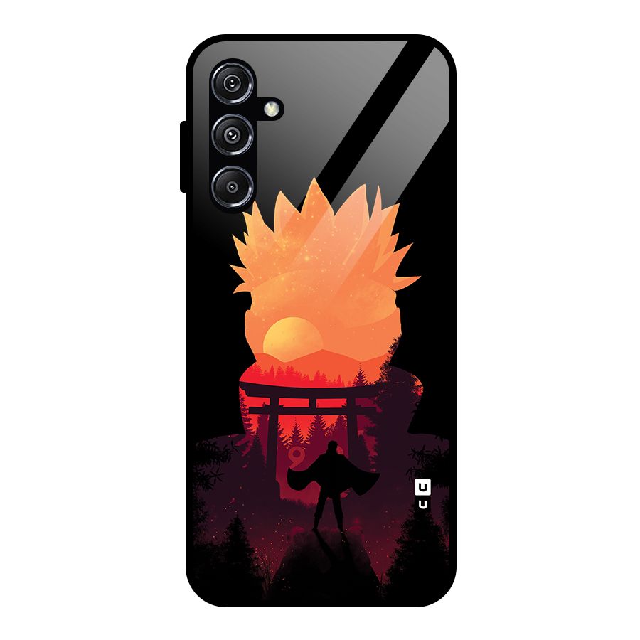 Naruto Anime Sunset Art Glass Back Case for Galaxy M34 5G