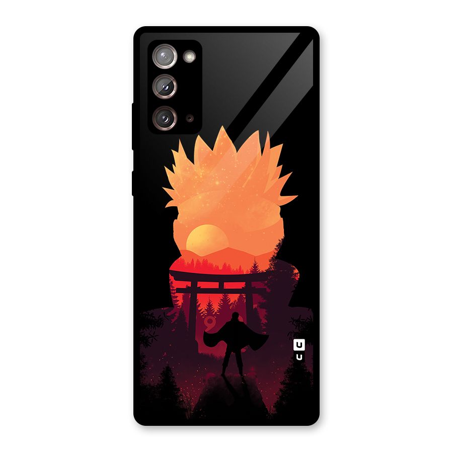 Naruto Anime Sunset Art Glass Back Case for Galaxy Note 20