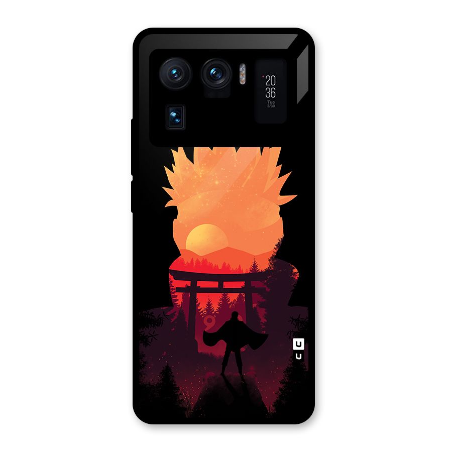 Naruto Anime Sunset Art Glass Back Case for Mi 11 Ultra