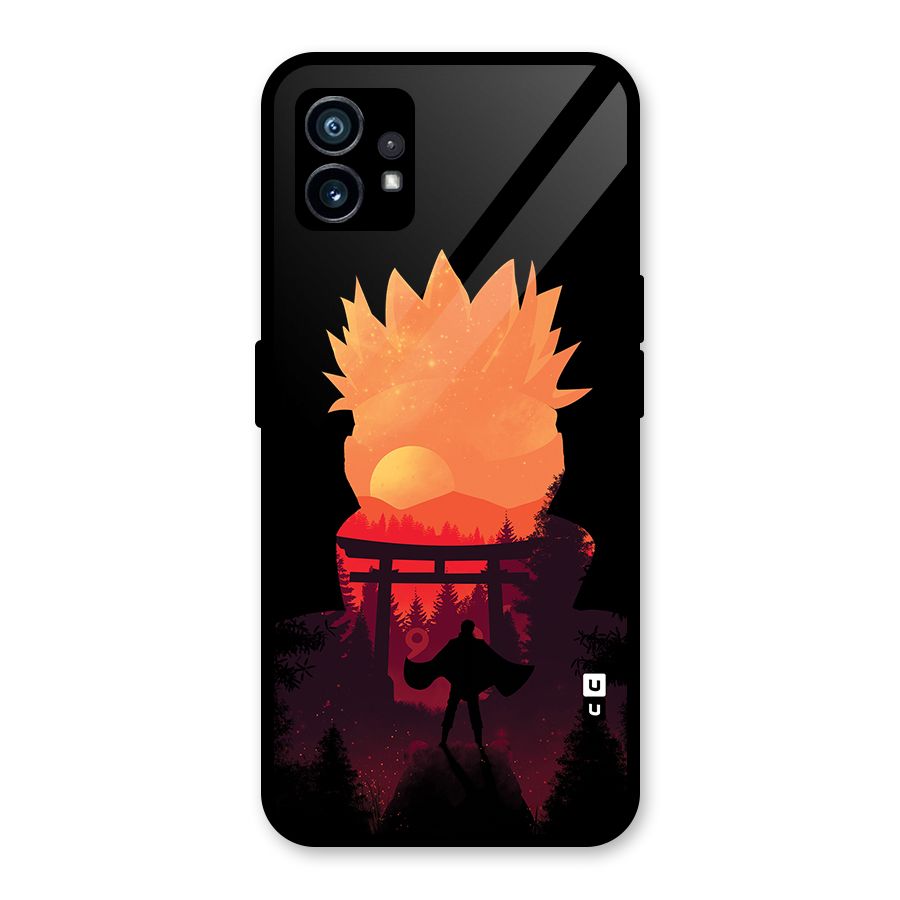 Naruto Anime Sunset Art Glass Back Case for Nothing Phone 1