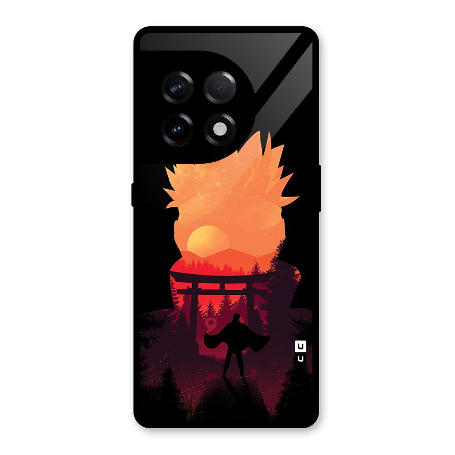 Naruto Anime Sunset Art Glass Back Case for OnePlus 11R