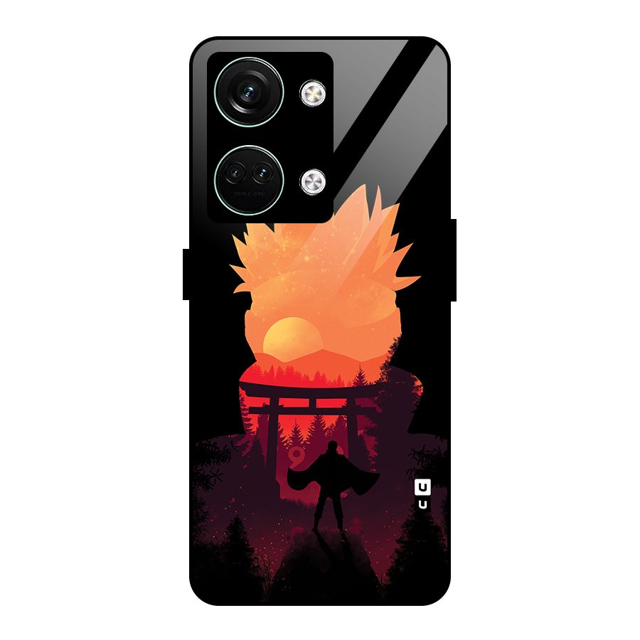 Naruto Anime Sunset Art Glass Back Case for Oneplus Nord 3
