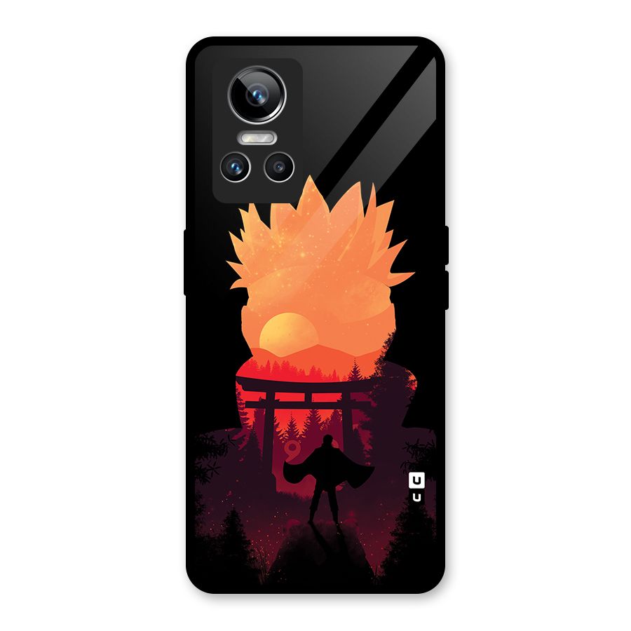 Naruto Anime Sunset Art Glass Back Case for Realme GT Neo 3