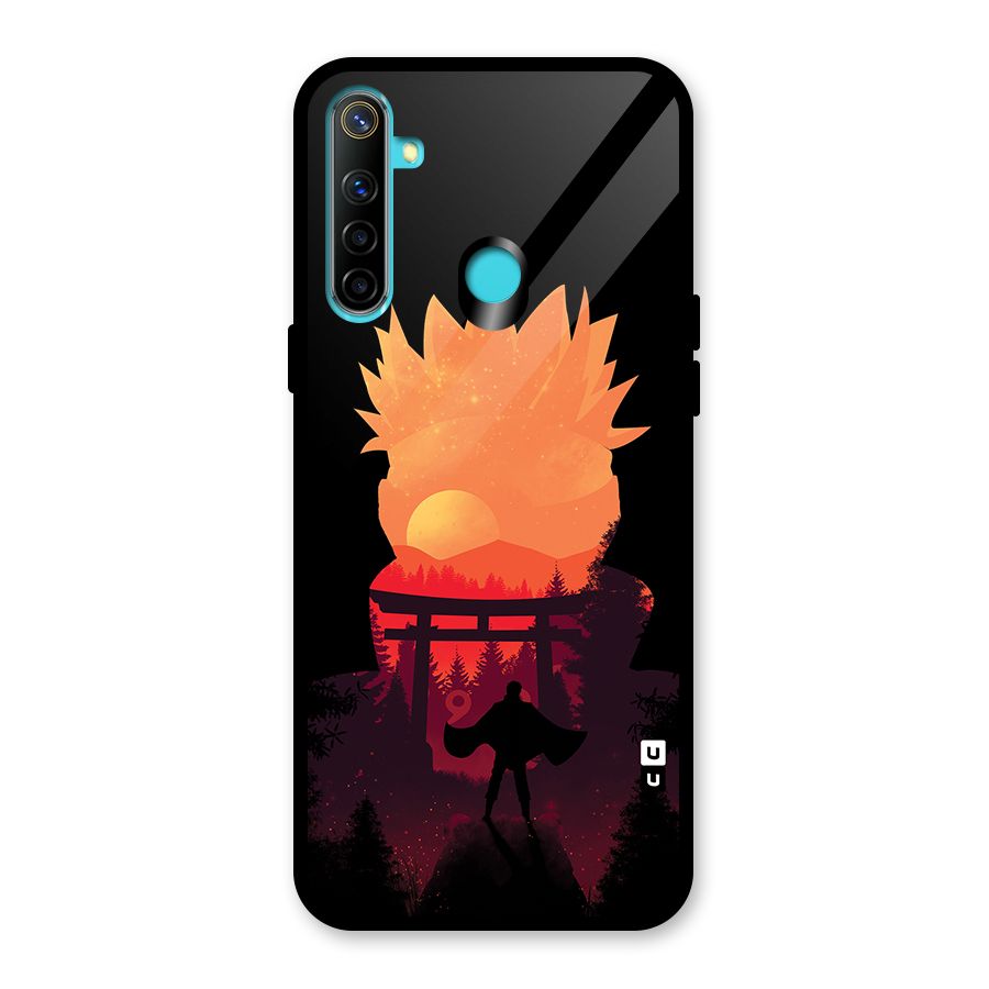 Naruto Anime Sunset Art Glass Back Case for Realme Narzo 10