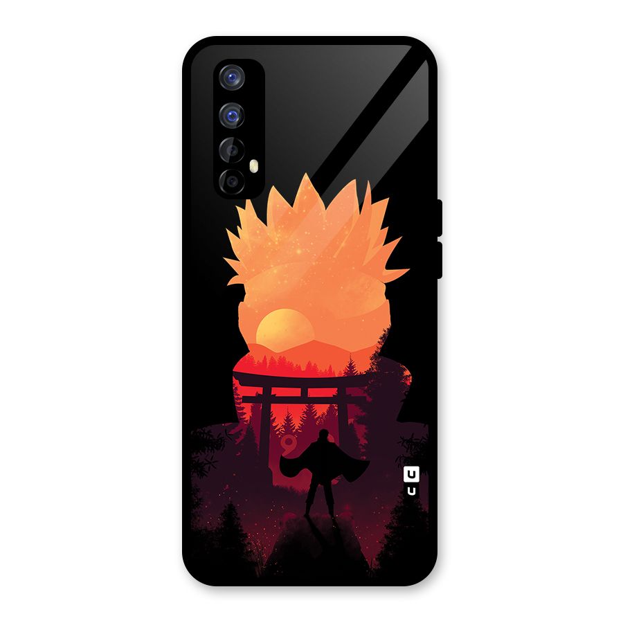 Naruto Anime Sunset Art Glass Back Case for Realme Narzo 20 Pro