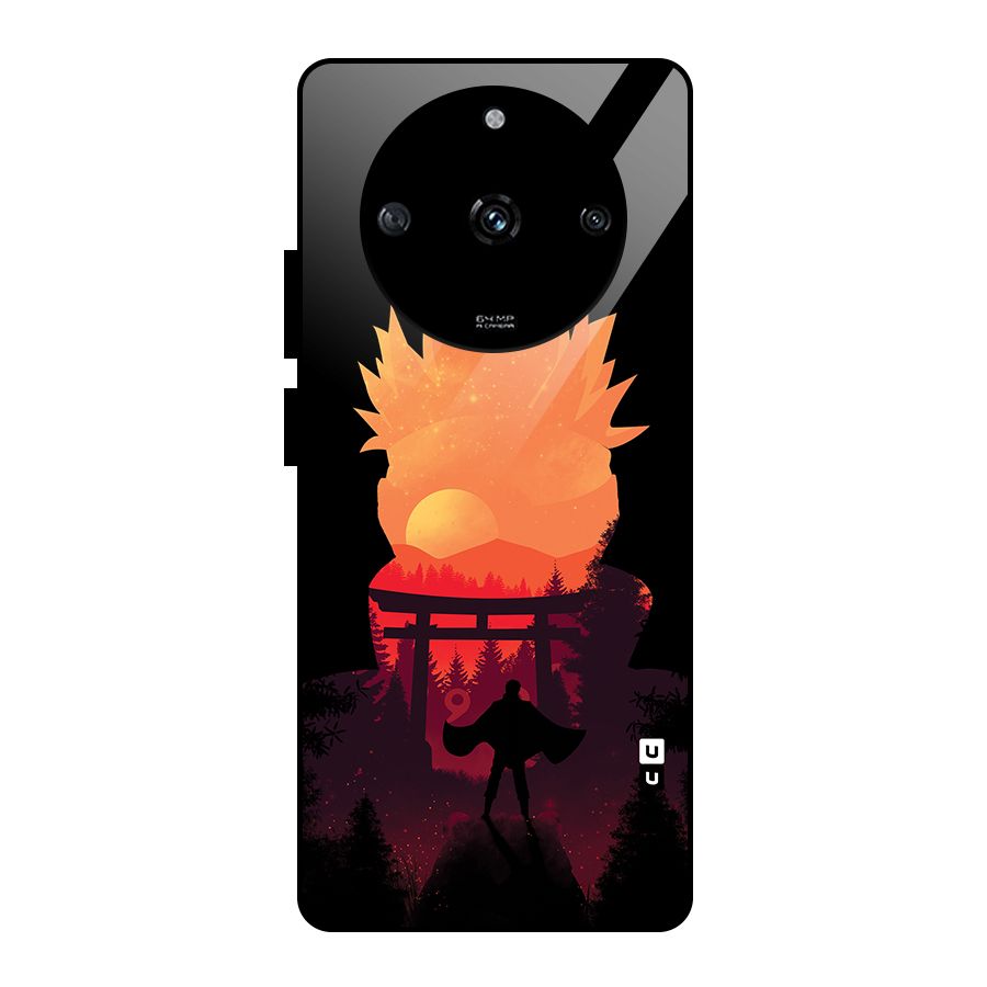 Naruto Anime Sunset Art Glass Back Case for Realme Narzo 60 5G