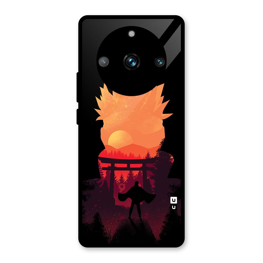 Naruto Anime Sunset Art Glass Back Case for Realme Narzo 60 Pro