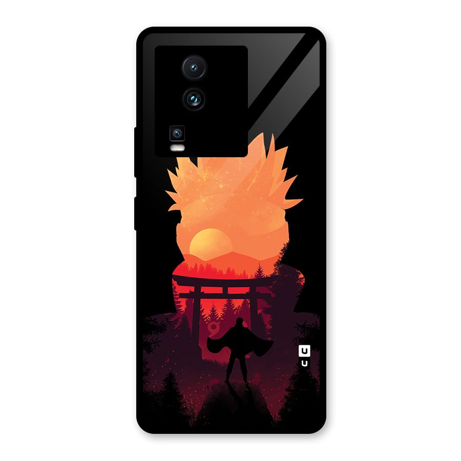 Naruto Anime Sunset Art Glass Back Case for Vivo iQOO Neo 7