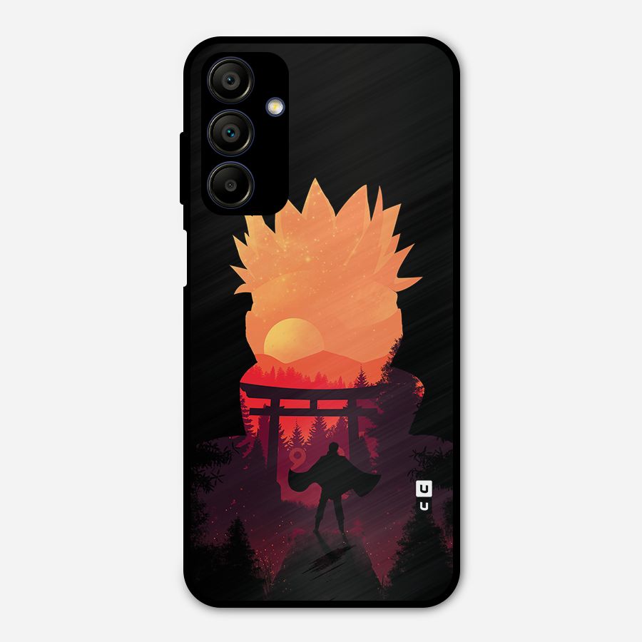 Naruto Anime Sunset Art Metal Back Case for Galaxy A15 5G