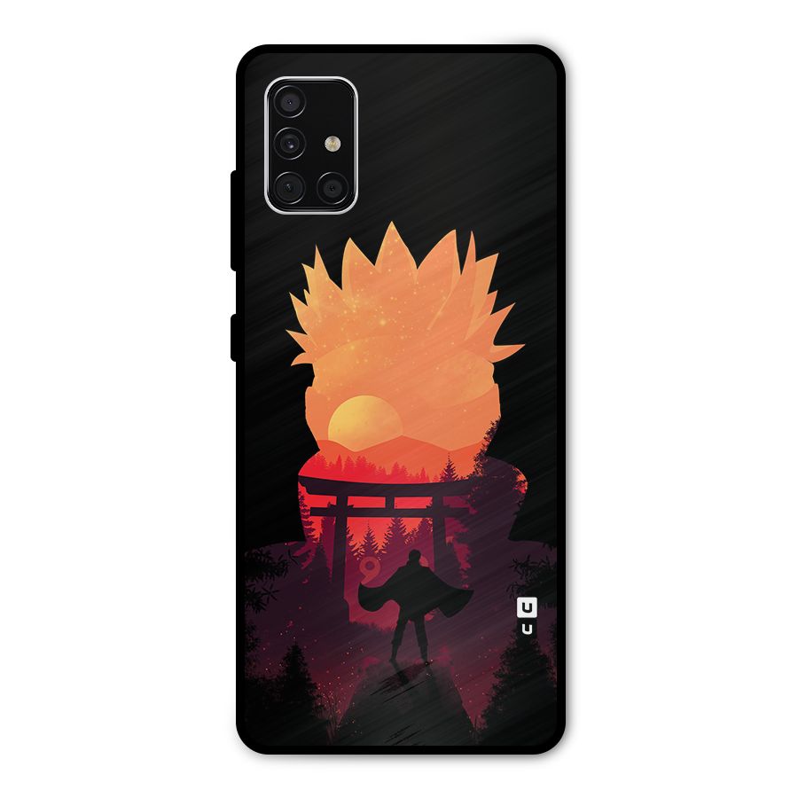 Naruto Anime Sunset Art Metal Back Case for Galaxy A51