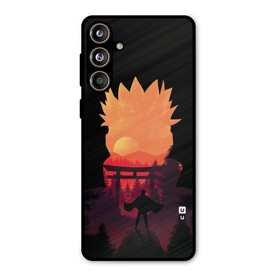 Naruto Anime Sunset Art Metal Back Case for Galaxy F55