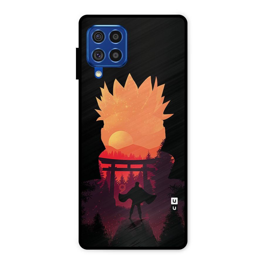 Naruto Anime Sunset Art Metal Back Case for Galaxy F62