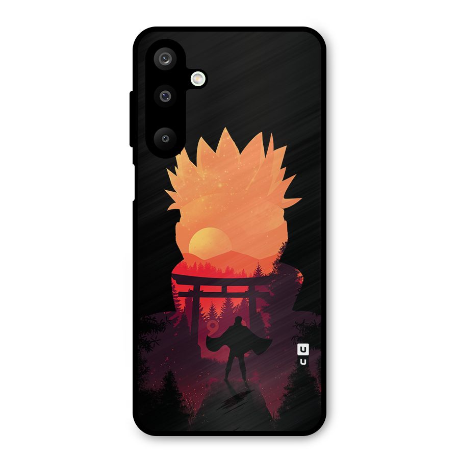 Naruto Anime Sunset Art Metal Back Case for Galaxy M16
