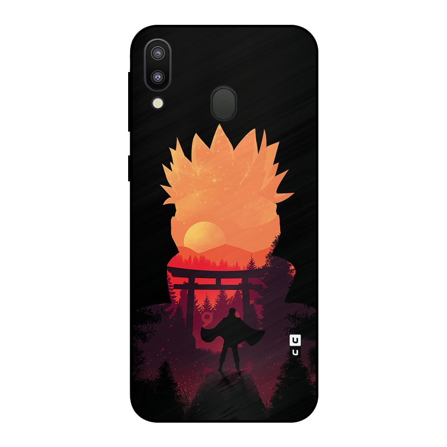 Naruto Anime Sunset Art Metal Back Case for Galaxy M20