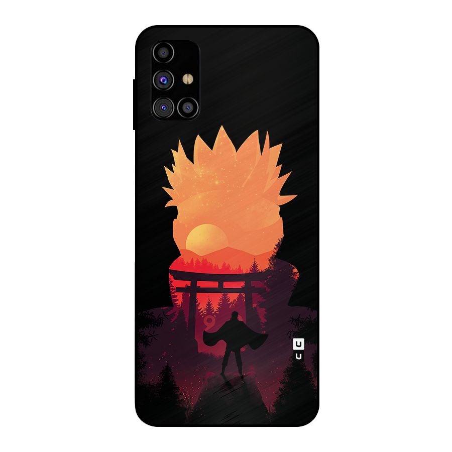 Naruto Anime Sunset Art Metal Back Case for Galaxy M31s