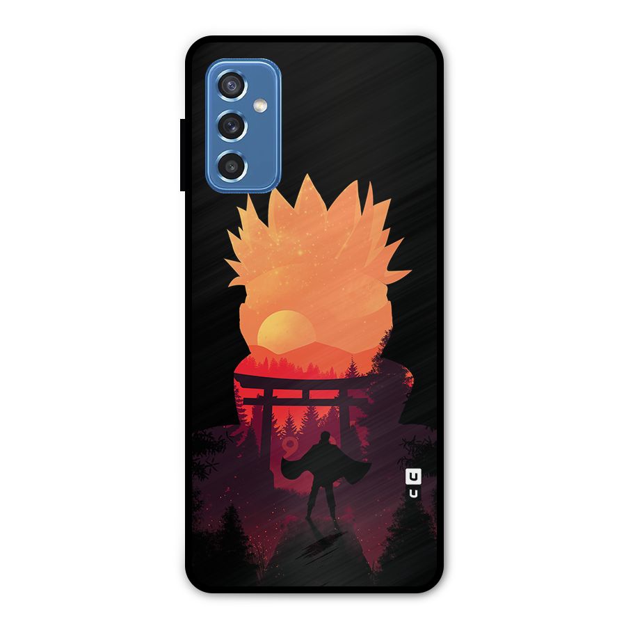 Naruto Anime Sunset Art Metal Back Case for Galaxy M52 5G