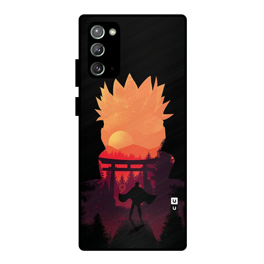 Naruto Anime Sunset Art Metal Back Case for Galaxy Note 20