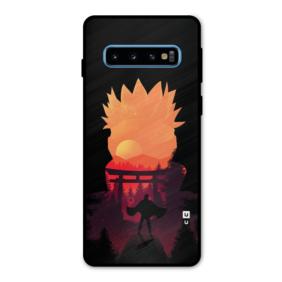 Naruto Anime Sunset Art Metal Back Case for Galaxy S10