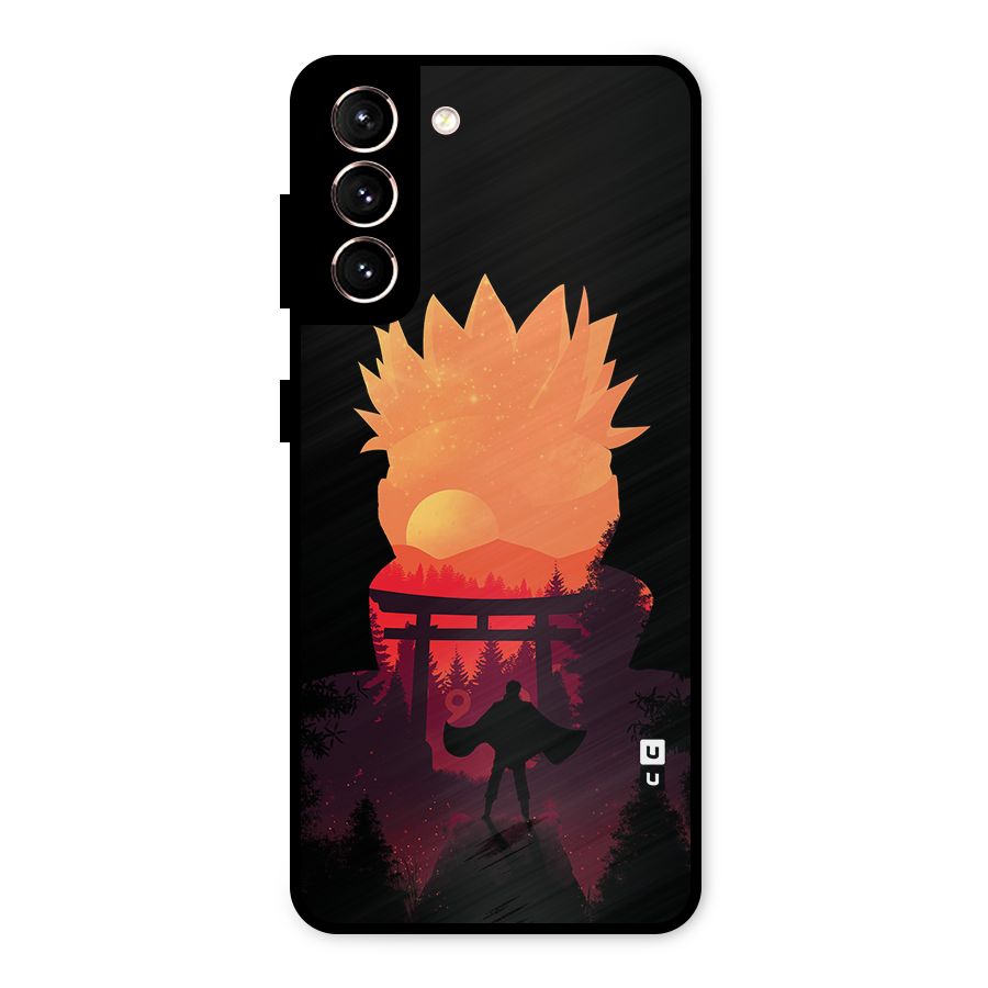Naruto Anime Sunset Art Metal Back Case for Galaxy S21 5G