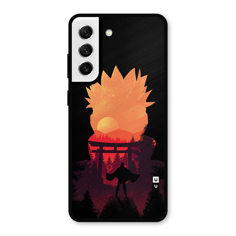 Naruto Anime Sunset Art Metal Back Case for Galaxy S21 FE 5G