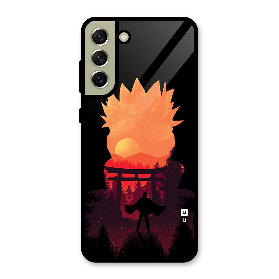 Naruto Anime Sunset Art Metal Back Case for Galaxy S21 FE 5G (2023)