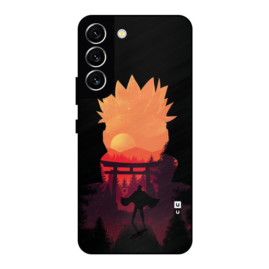 Naruto Anime Sunset Art Metal Back Case for Galaxy S22 5G