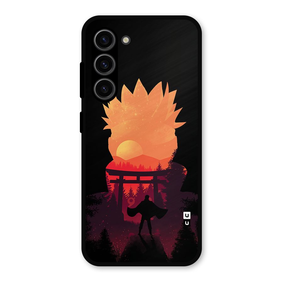 Naruto Anime Sunset Art Metal Back Case for Galaxy S23