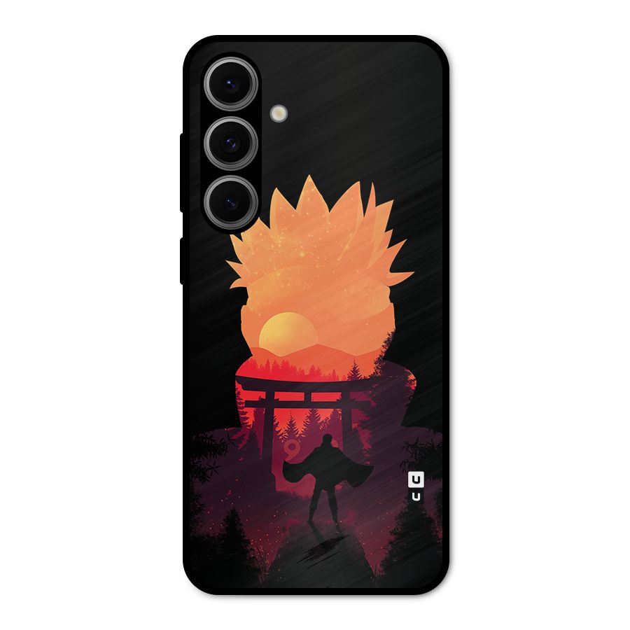 Naruto Anime Sunset Art Metal Back Case for Galaxy S24 FE