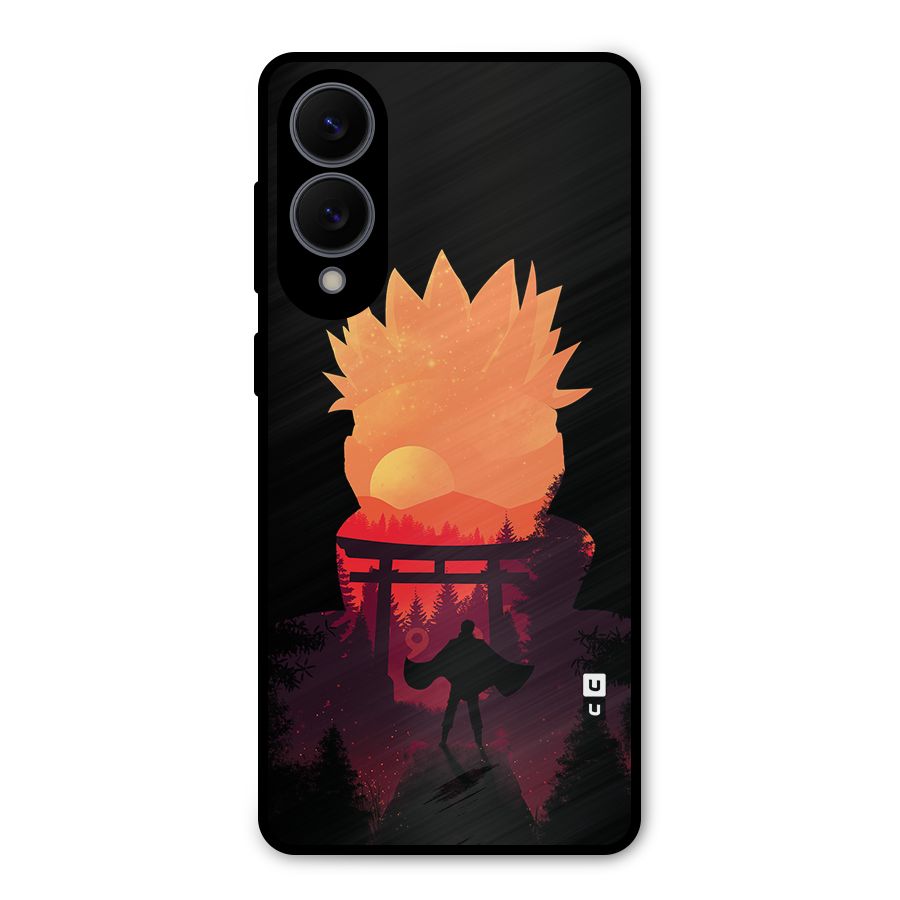 Naruto Anime Sunset Art Metal Back Case for Galaxy S25 Edge