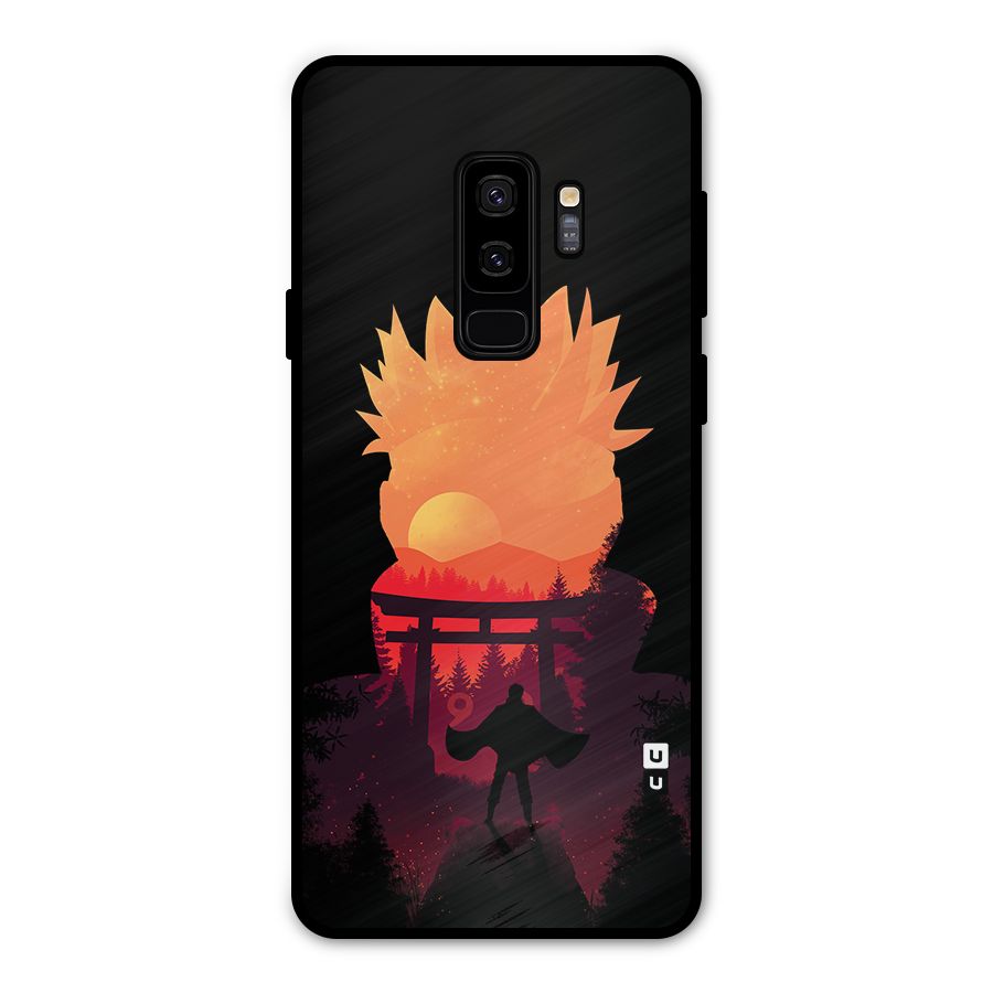 Naruto Anime Sunset Art Metal Back Case for Galaxy S9 Plus