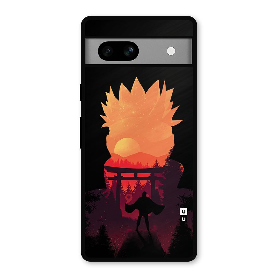 Naruto Anime Sunset Art Metal Back Case for Google Pixel 7a