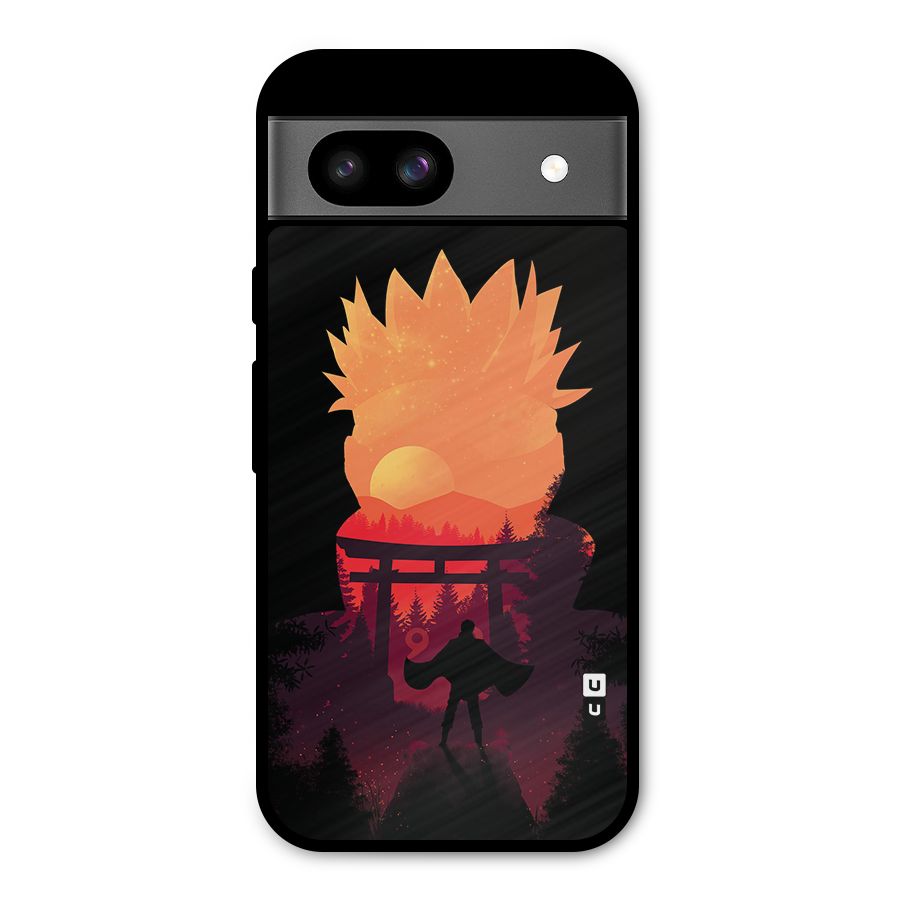 Naruto Anime Sunset Art Metal Back Case for Google Pixel 8a