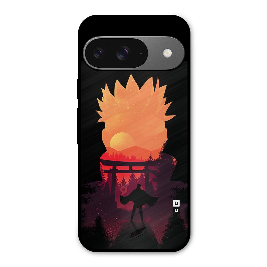 Naruto Anime Sunset Art Metal Back Case for Google Pixel 9