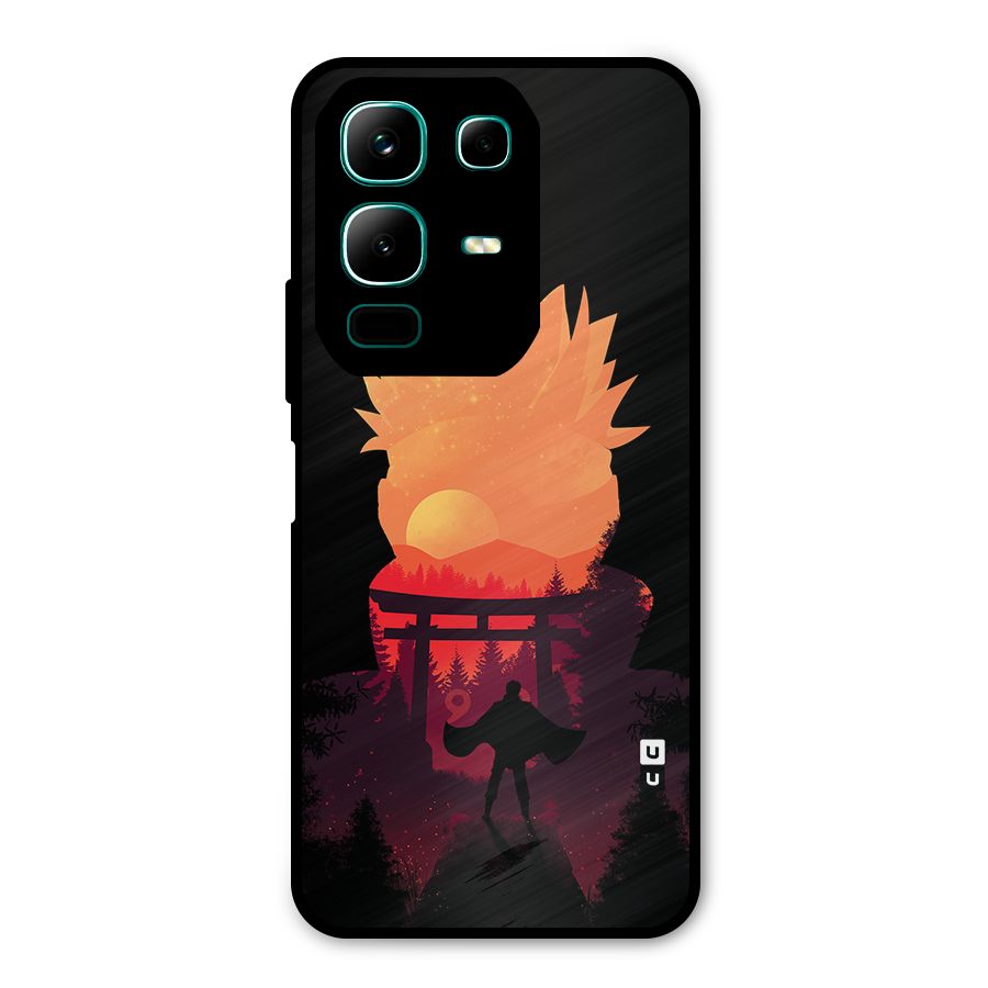 Naruto Anime Sunset Art Metal Back Case for Infinix Note 50x