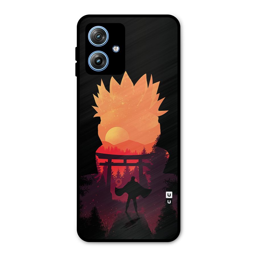 Naruto Anime Sunset Art Metal Back Case for Moto G54